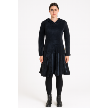 Vishes warmes Kleid Tunika Minikleid Samtshirt Hoody...