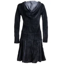 Vishes warmes Kleid Tunika Minikleid Samtshirt Hoody...