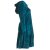 Vishes warmes Kleid Tunika Minikleid Samtshirt Hoody Longshirt türkis 36-38