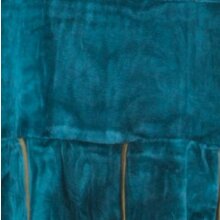 Vishes warmes Kleid Tunika Minikleid Samtshirt Hoody Longshirt türkis 42