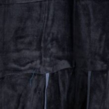 Vishes warmes Kleid Tunika Minikleid Samtshirt Hoody Longshirt schwarz 42