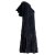 Vishes warmes Kleid Tunika Minikleid Samtshirt Hoody Longshirt schwarz 46
