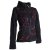 Vishes Jacke bestickt Patchwork Jacke Zipfelkapuze schwarz-dunkelrot 34