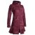 Vishes Mantel Jacke Cutwork Fleece warme Jacke dunkelrot 40-42