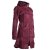 Vishes Mantel Jacke Cutwork Fleece warme Jacke dunkelrot 40-42
