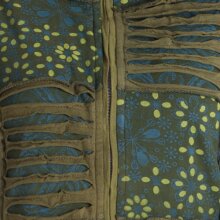 Vishes Mantel Jacke Cutwork Fleece warme Jacke olive 34