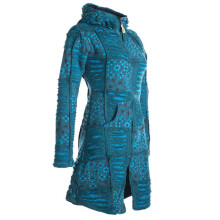 Vishes Mantel Jacke Cutwork Fleece warme Jacke türkis 42