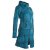 Vishes Mantel Jacke Cutwork Fleece warme Jacke türkis 42