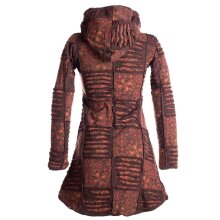 Vishes Mantel Jacke Cutwork Fleece warme Jacke braun 40