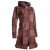 Vishes Mantel Jacke Cutwork Fleece warme Jacke braun 40
