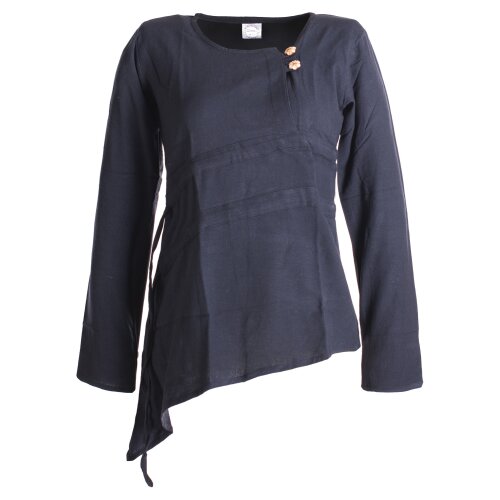 Zipfelshirt Zipfelkapuze Elfen Larp Gothic ohne Kapuze schwarz 42