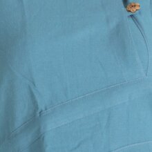 Zipfelshirt Zipfelkapuze Elfen Larp Gothic ohne Kapuze hellblau 34/36