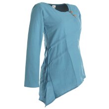 Zipfelshirt Zipfelkapuze Elfen Larp Gothic ohne Kapuze hellblau 34/36