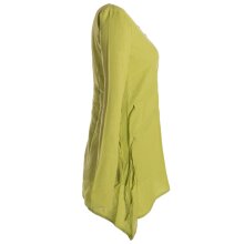 Zipfelshirt Zipfelkapuze Elfen Larp Gothic ohne Kapuze gelbgrün 42/44