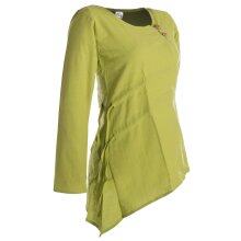 Zipfelshirt Zipfelkapuze Elfen Larp Gothic ohne Kapuze gelbgrün 42/44