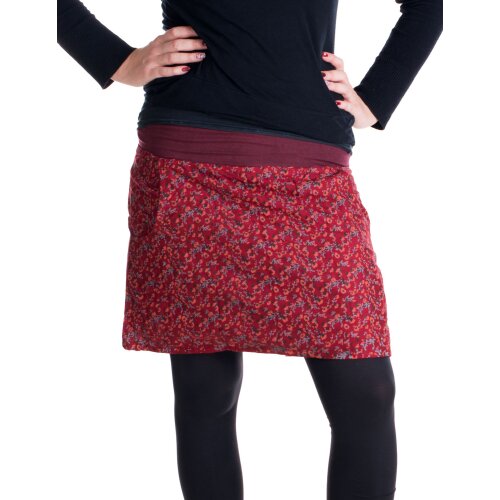 Vishes Mini Rock Goa Rock Hippie dunkelrot 42