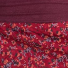 Vishes Mini Rock Goa Rock Hippie dunkelrot 42