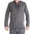 Vishes - Herren Kurta Langarm Baumwollhemd Fischerhemd Kapuze Kapuzenhemd grau S
