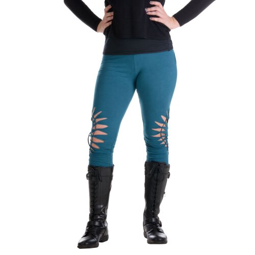Vishes Leggings Hose Cutwork Goa Hose Elfen türkis 38