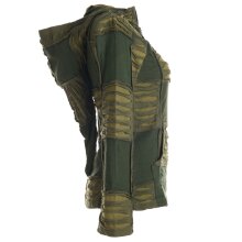 Vishes Goa Jacke Hoodie Zipfelkapuze Sweatjacke olive 38