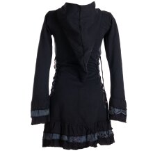 Vishes Zipfelkapuze Jacke Elfenjacke Larp Hippie UNIKAT schwarz 40