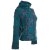 Vishes Jacke bestickt Patchwork Jacke Zipfelkapuze türkis-rosa 48