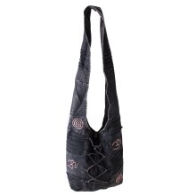 Vishes Tragetasche Umhängetasche Damentasche Beuteltasche schwarz