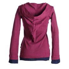 Vishes Zipfelshirt Zipfelkapuze Elfen Larp dunkelrot 34/36