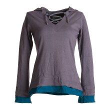 Vishes Zipfelshirt Zipfelkapuze Elfen Larp grau 40