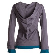 Vishes Zipfelshirt Zipfelkapuze Elfen Larp grau 42