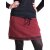 Vishes Kurzer Lagenlook Rock aus Baumwolle - mit Taschen zum Binden dunkelrot 44