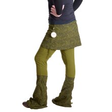 Vishes Hose mit Rock Hippie Hose Goa Rock Hippie Cacheur Olive 40-42