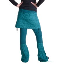 Vishes Hose mit Rock Hippie Hose Goa Rock Hippie Cacheur türkis 44-46