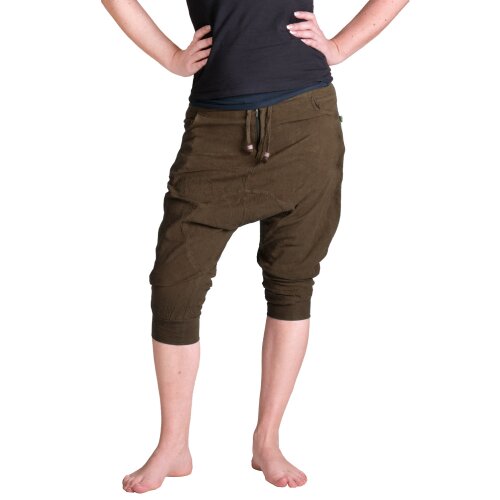 Vishes Boyfriend Hose Haremshose Pluderhose braun 32/34