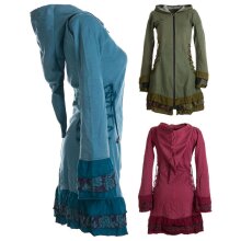 Vishes Zipfelkapuze Jacke Elfenjacke Larp Hippie UNIKAT türkis 44