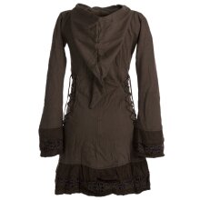 Vishes Zipfelkapuze Jacke Elfenjacke Larp Hippie UNIKAT braun 38