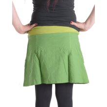 Vishes bestickter Mini Rock Hippie Boho hellgrün 46