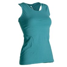 Vishes  Dehnbares Sommer Shirt mit Cutwork auf dem Rücken türkis 44