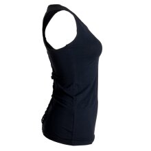 Vishes  Dehnbares Sommer Shirt mit Cutwork auf dem Rücken schwarz 36