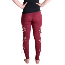 Vishes Leggings Hose Cutwork Goa Hose Elfen dunkelrot 44/46