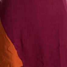 Vishes Mini Kleid Goa Neckholder Kleid Zipfelkleid dunkelrot 36