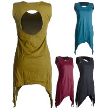 Vishes Zipfeliges Elfenkleid aus Baumwolle - mit rundem...