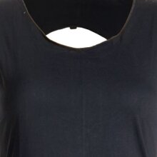 Vishes Zipfeliges Elfenkleid aus Baumwolle - mit rundem Rückenausschnitt schwarz 36