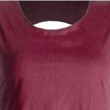 Vishes Zipfeliges Elfenkleid aus Baumwolle - mit rundem Rückenausschnitt dunkelrot 46-48