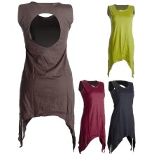 Vishes Zipfeliges Elfenkleid aus Baumwolle - mit rundem...