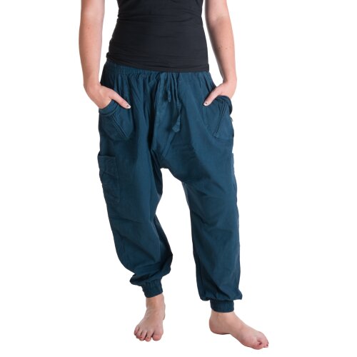 Vishes Haremshose zwei Taschen türkis