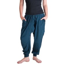 Vishes Haremshose zwei Taschen türkis