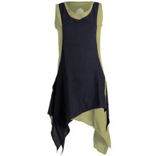 Vishes Ärmelloses Zipfeliges Lagenlook Kleid /...