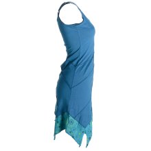 Vishes asymmetrisches Sommerkleid aus leichtem Jerseystoff türkis 46/48