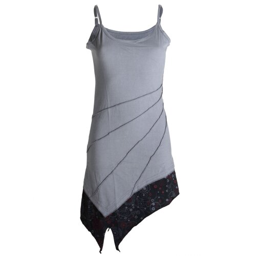 Vishes asymmetrisches Sommerkleid aus leichtem Jerseystoff grau 38